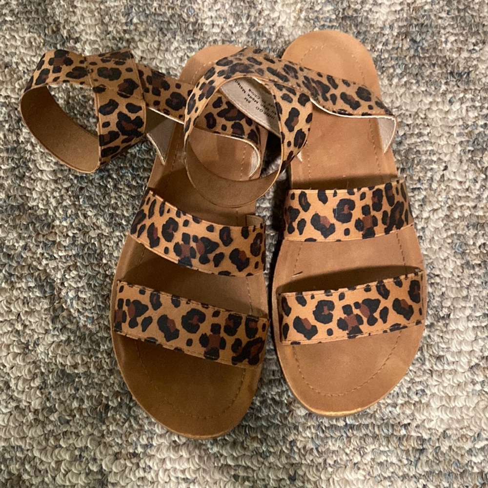 Cheetah sandals